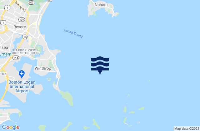 Mapa da tábua de marés em Finns Ledge Bell 0.2 n.mi. west of, United States