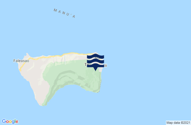 Mapa da tábua de marés em Fitiuta County, American Samoa