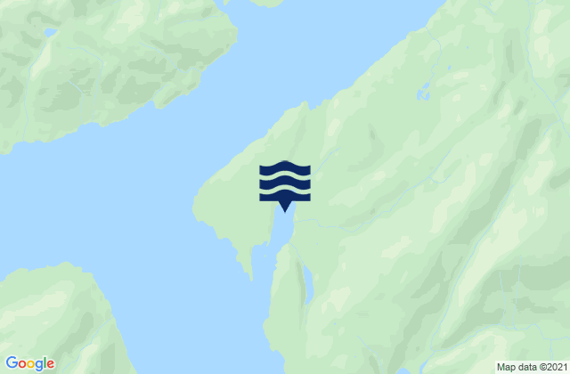 Mapa da tábua de marés em Fitzgibbon Cove, United States