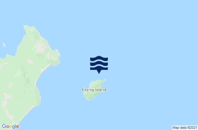 Mapa da tábua de marés em Fitzroy Island, Australia