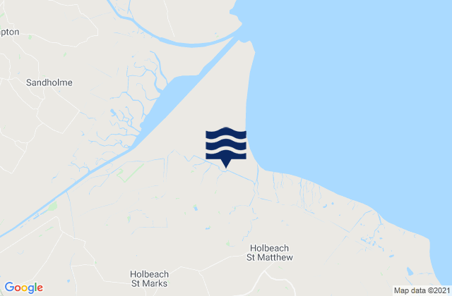 Mapa da tábua de marés em Fleet, United Kingdom