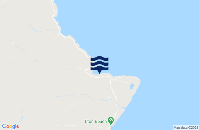 Mapa da tábua de marés em Forari, New Caledonia