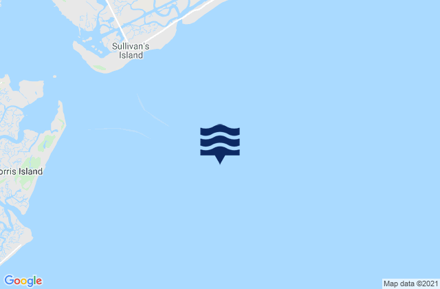 Mapa da tábua de marés em Fort Sumter Range Buoy 8, United States