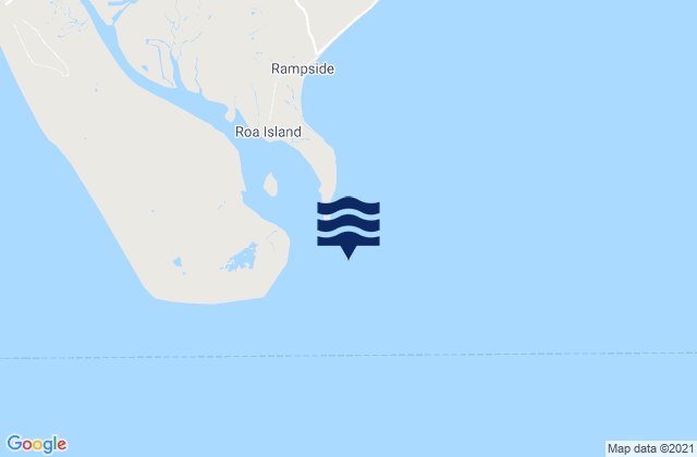 Mapa da tábua de marés em Foulney Island, United Kingdom