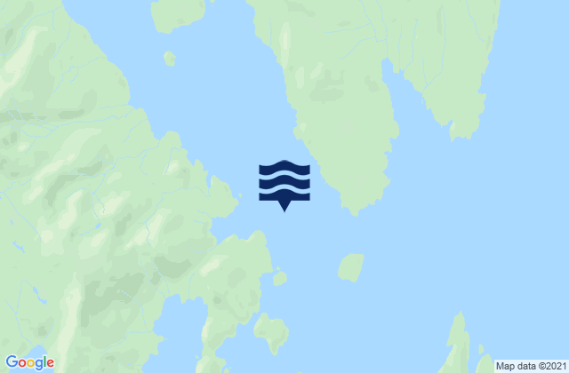 Mapa da tábua de marés em Found Island, United States