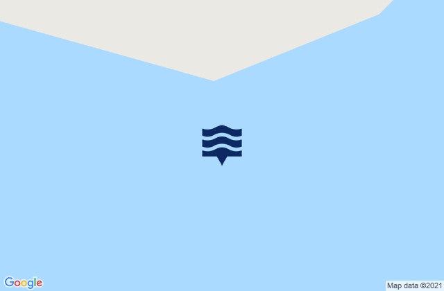 Mapa da tábua de marés em Fury Point, Canada