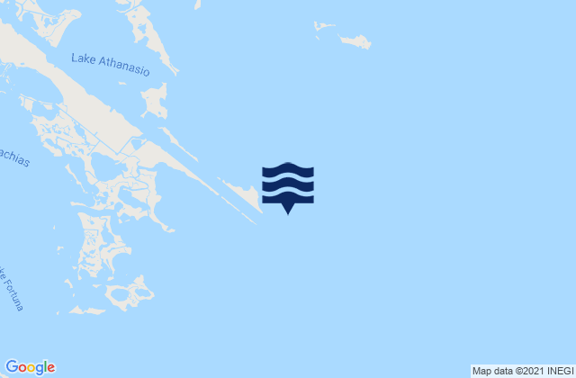 Mapa da tábua de marés em Gardner Island, United States