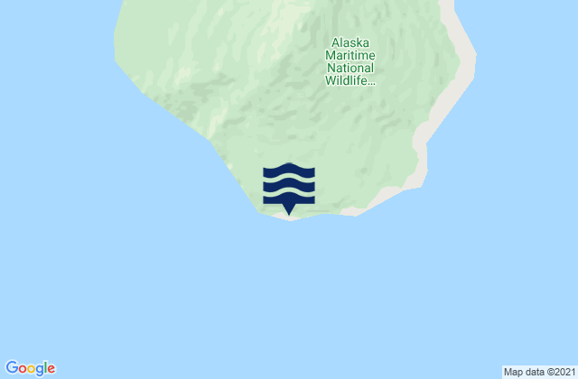 Mapa da tábua de marés em Gareloi Island, United States
