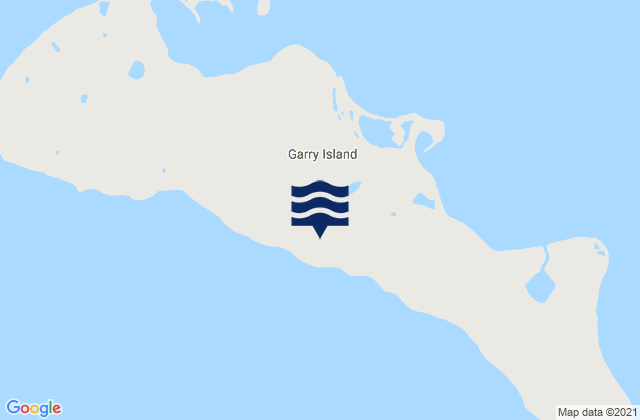 Mapa da tábua de marés em Garry Island, United States