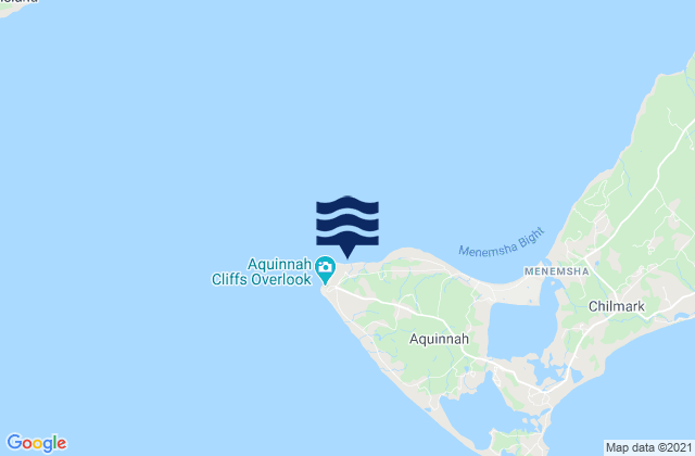 Mapa da tábua de marés em Gay Head, United States