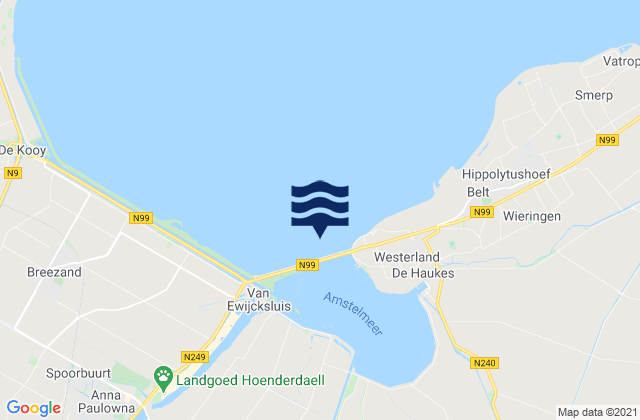 Mapa da tábua de marés em Gemeente Hollands Kroon, Netherlands
