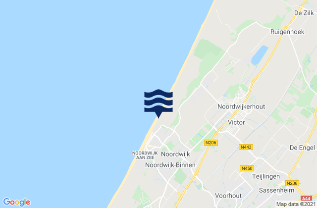 Mapa da tábua de marés em Gemeente Leiderdorp, Netherlands