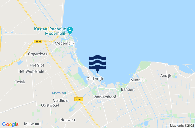 Mapa da tábua de marés em Gemeente Medemblik, Netherlands