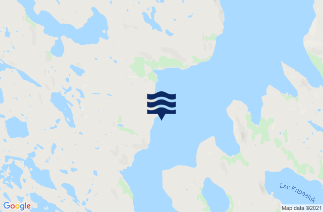 Mapa da tábua de marés em George River (derived), Canada