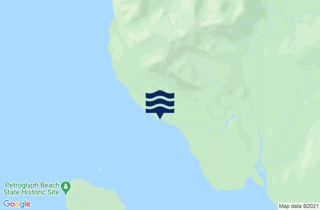 Mapa da tábua de marés em Gerald Point, United States