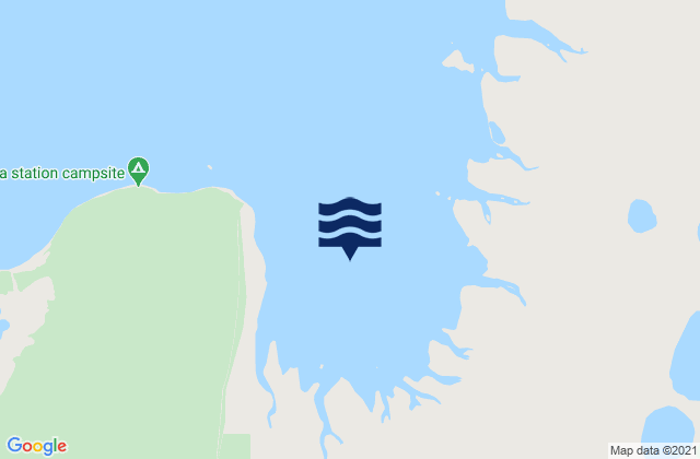 Mapa da tábua de marés em Giralia Bay, Australia
