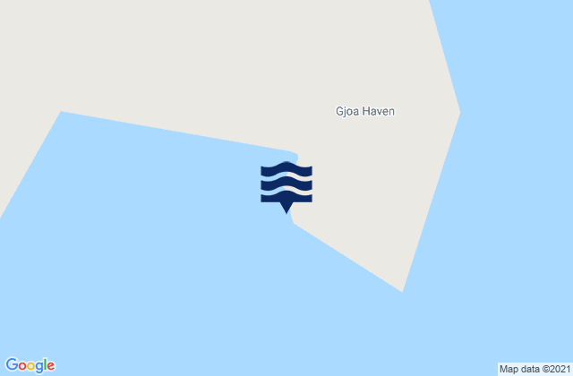 Mapa da tábua de marés em Gjoa Haven, Canada