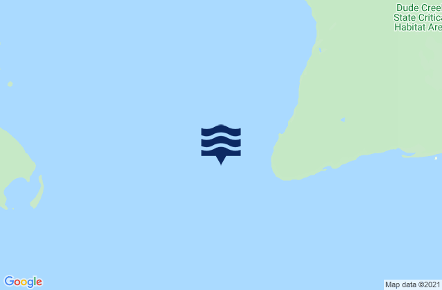 Mapa da tábua de marés em Glacier Bay entrance, United States