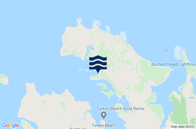 Mapa da tábua de marés em Gladstone, Australia