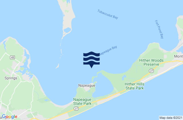Mapa da tábua de marés em Goff Point 0.4 mile northwest of, United States