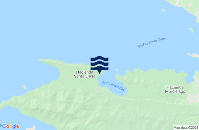 Mapa da tábua de marés em Golfo Elena, Costa Rica