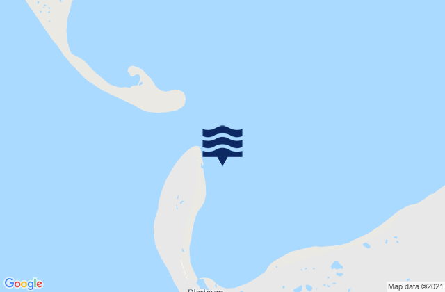 Mapa da tábua de marés em Goodnews Bay Entrance, United States