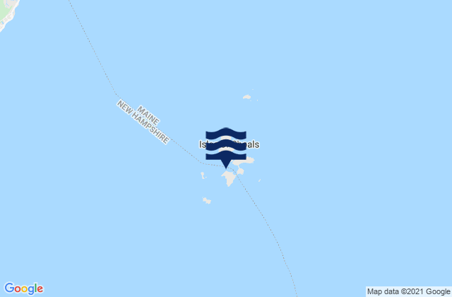 Mapa da tábua de marés em Gosport Harbor (Isles Of Shoals), United States