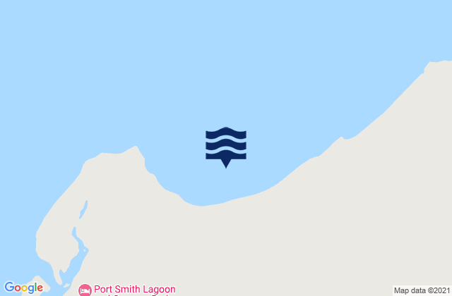 Mapa da tábua de marés em Gourdon Bay, Australia