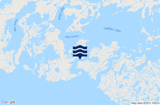 Mapa da tábua de marés em Grand Bayou du Large, United States