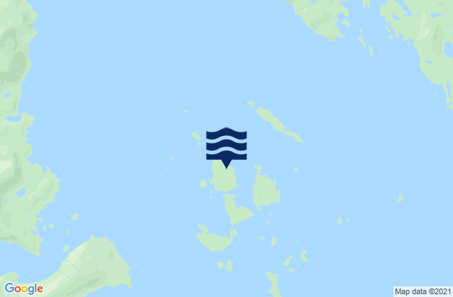 Mapa da tábua de marés em Grand Island, United States