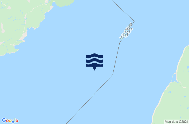Mapa da tábua de marés em Grand Manan Channel (Bay of Fundy Entrance), Canada