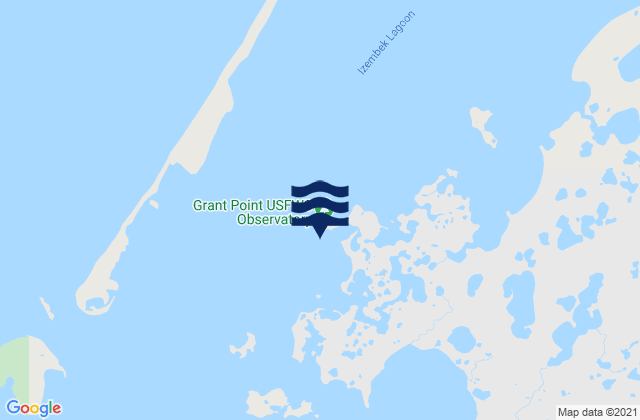 Mapa da tábua de marés em Grant Point Izembek Lagoon, United States