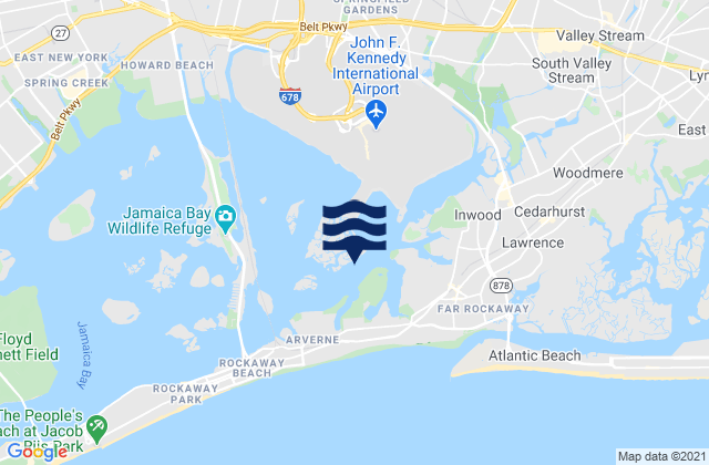 Mapa da tábua de marés em Grass Hassock Channel, United States
