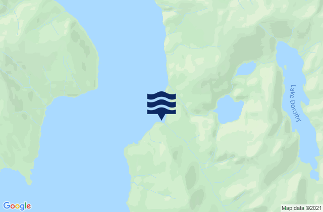Mapa da tábua de marés em Greely Point (Taku Inlet), United States
