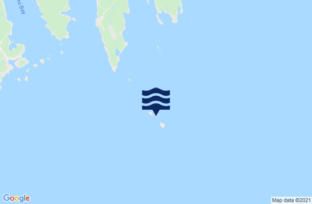 Mapa da tábua de marés em Green Island (Petit Manan Bar), United States