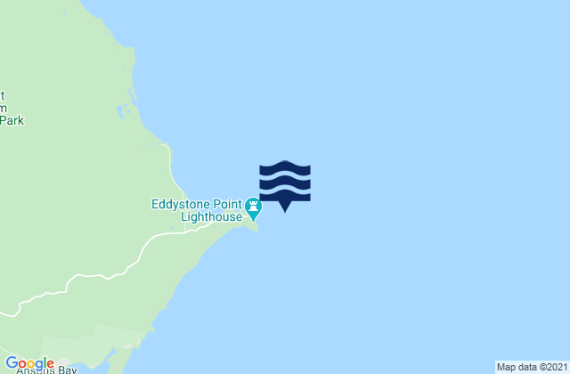 Mapa da tábua de marés em Greyhound Rock, Australia