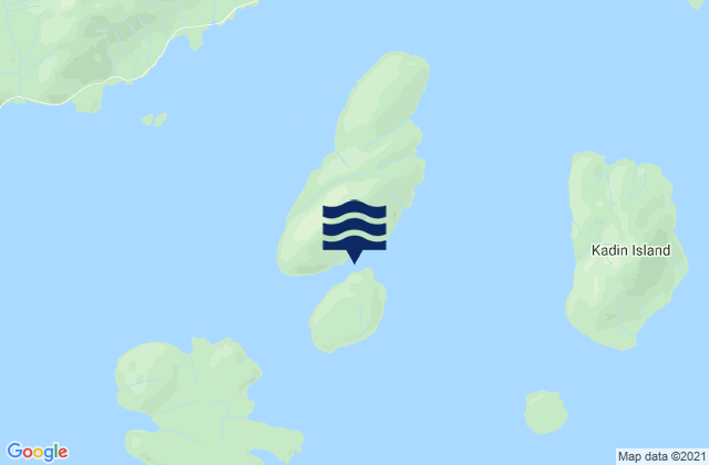Mapa da tábua de marés em Greys Island, United States
