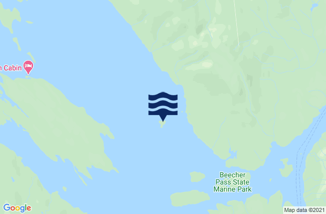 Mapa da tábua de marés em Grief Island, United States