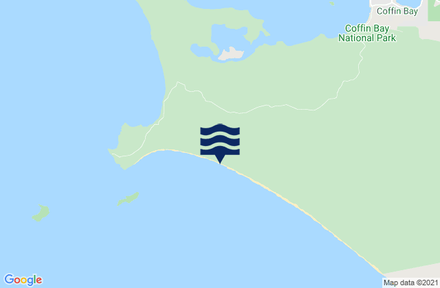 Mapa da tábua de marés em Gunyah Beach, Australia