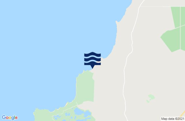 Mapa da tábua de marés em Gym Beach, Australia