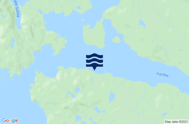 Mapa da tábua de marés em Haley Anchorage (Fish Bay), United States