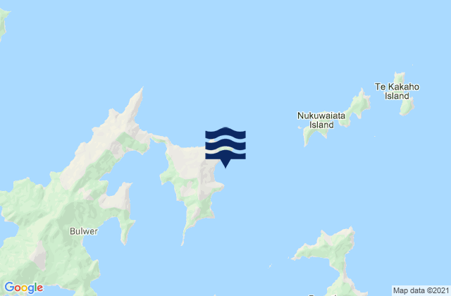 Mapa da tábua de marés em Harris Bay, New Zealand