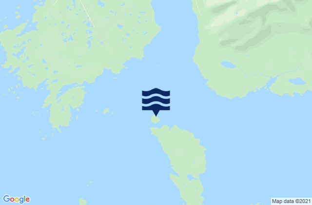 Mapa da tábua de marés em Harris Island, United States