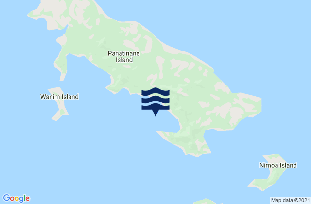 Mapa da tábua de marés em Hati Lawi Harbour, Papua New Guinea