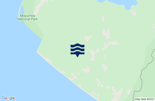 Mapa da tábua de marés em Haute-Banio Department, Gabon