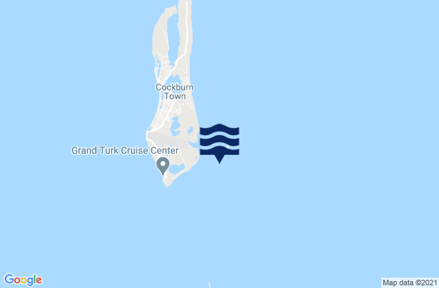 Mapa da tábua de marés em Hawks Nest Anchorage (Turks Islands), Dominican Republic