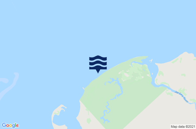 Mapa da tábua de marés em Herald Camp, Australia