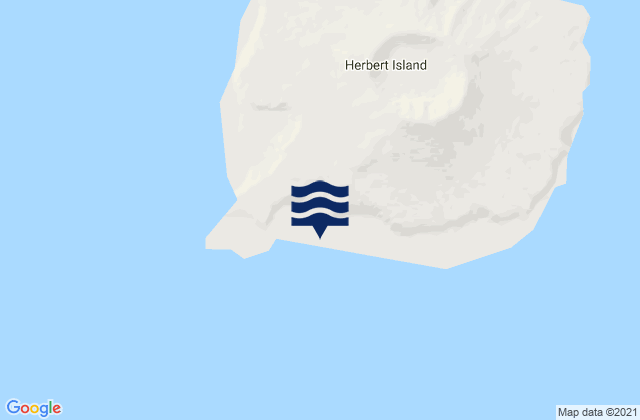 Mapa da tábua de marés em Herbert Island (West Side), United States