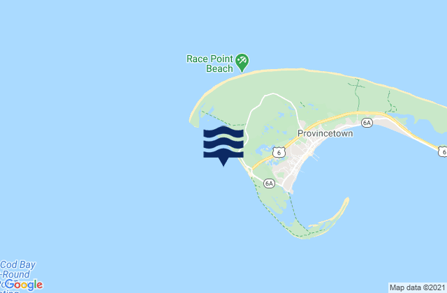 Mapa da tábua de marés em Herring Cove, United States
