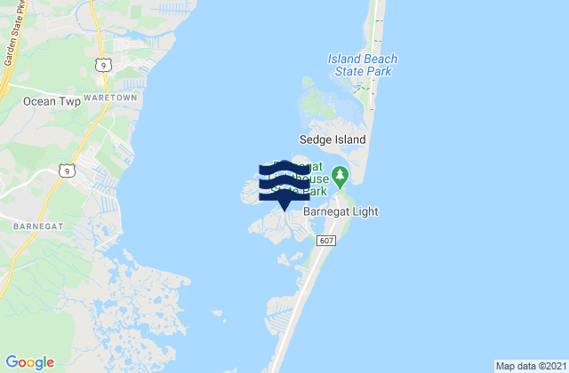 Mapa da tábua de marés em High Bar, United States